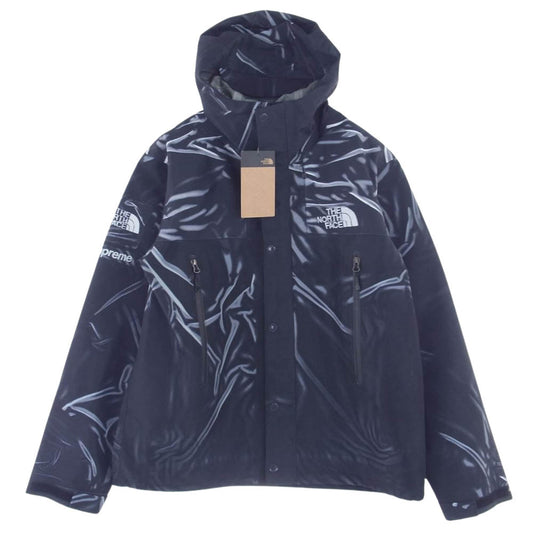 Supreme シュプリーム  23SS  NP02301I × The North Face ノースフェイス Trompe Loeil Printed Taped Seam Shell Jacket トロンプ シームシェルジャケット マウンテンパーカー ブラック  ブラック系 M【極上美品】【中古】