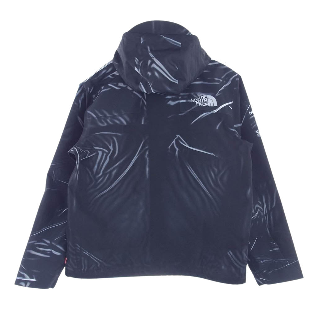 Supreme シュプリーム  23SS  NP02301I × The North Face ノースフェイス Trompe Loeil Printed Taped Seam Shell Jacket トロンプ シームシェルジャケット マウンテンパーカー ブラック  ブラック系 M【極上美品】【中古】