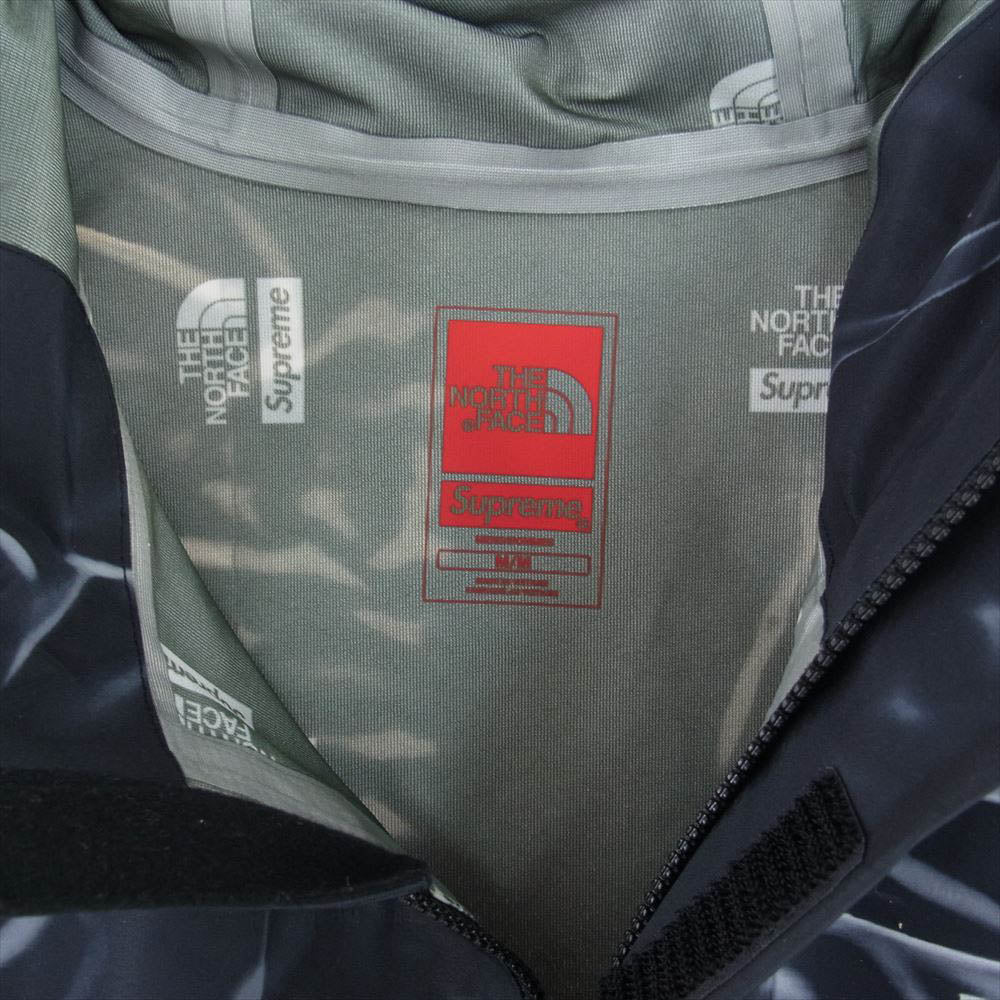 Supreme シュプリーム  23SS  NP02301I × The North Face ノースフェイス Trompe Loeil Printed Taped Seam Shell Jacket トロンプ シームシェルジャケット マウンテンパーカー ブラック  ブラック系 M【極上美品】【中古】