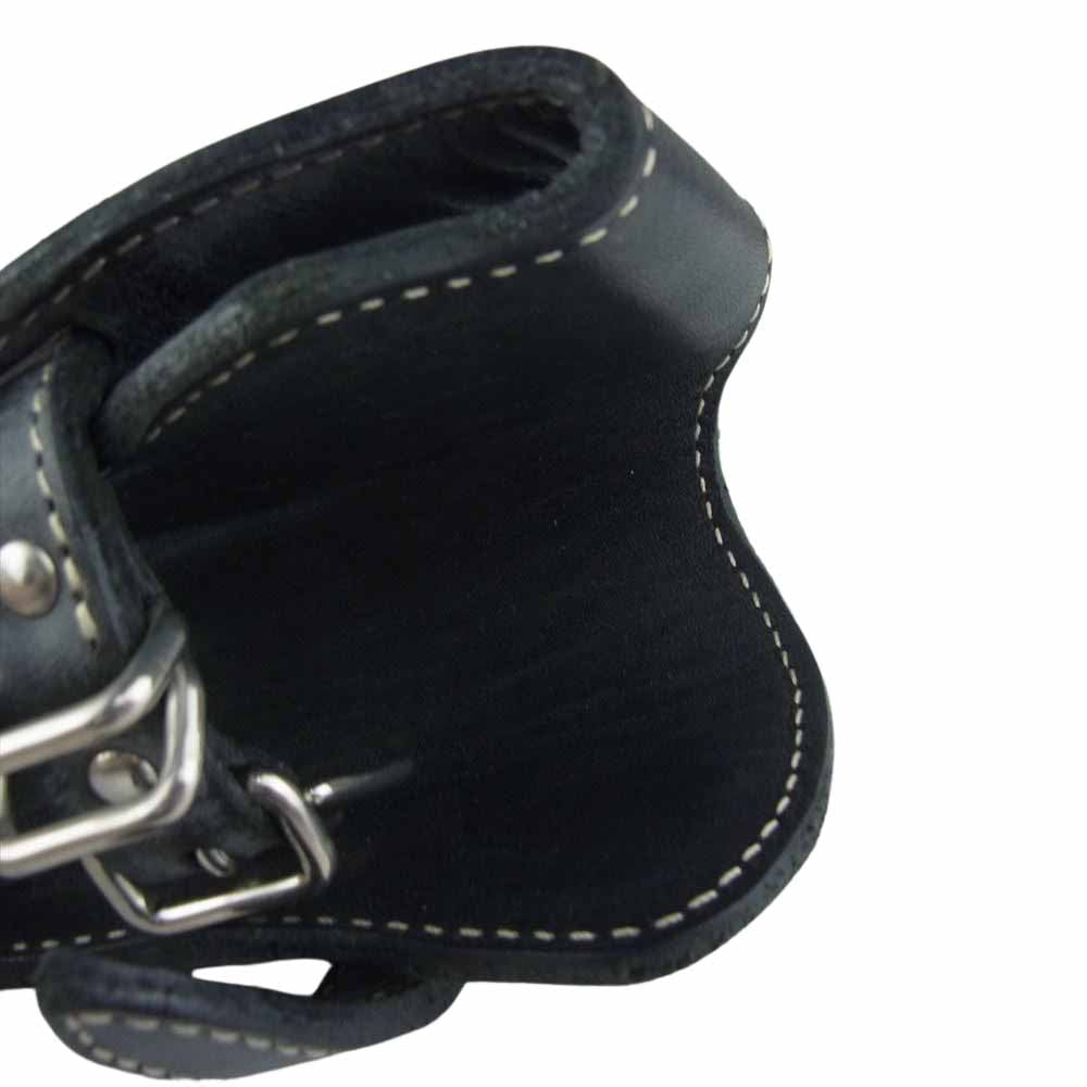 レッドムーン ウェスタン シルバー コンチョ レザー シガレット マルチ ケース ブラック系【中古】