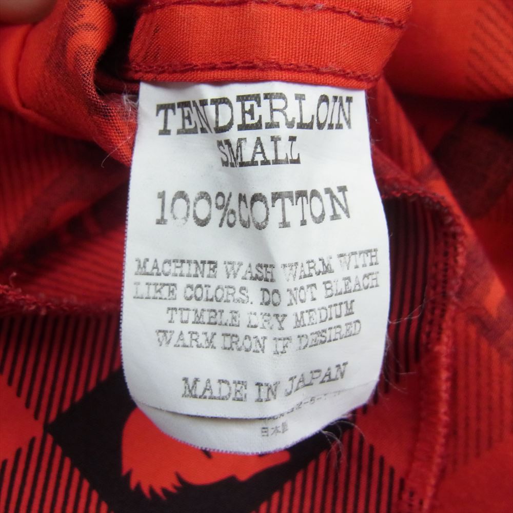 TENDERLOIN テンダーロイン T-WESTERN SHT W　ウィンチェスター ウエスタン 長袖 チェック シャツ レッド系 S【中古】