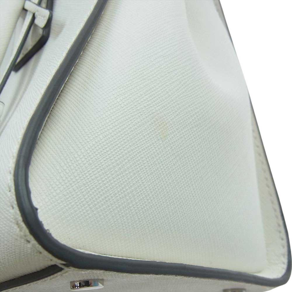 Kate Spade ケイトスペード レザー 2WAY ロゴ ショルダー ハンドバッグ ホワイト系【中古】