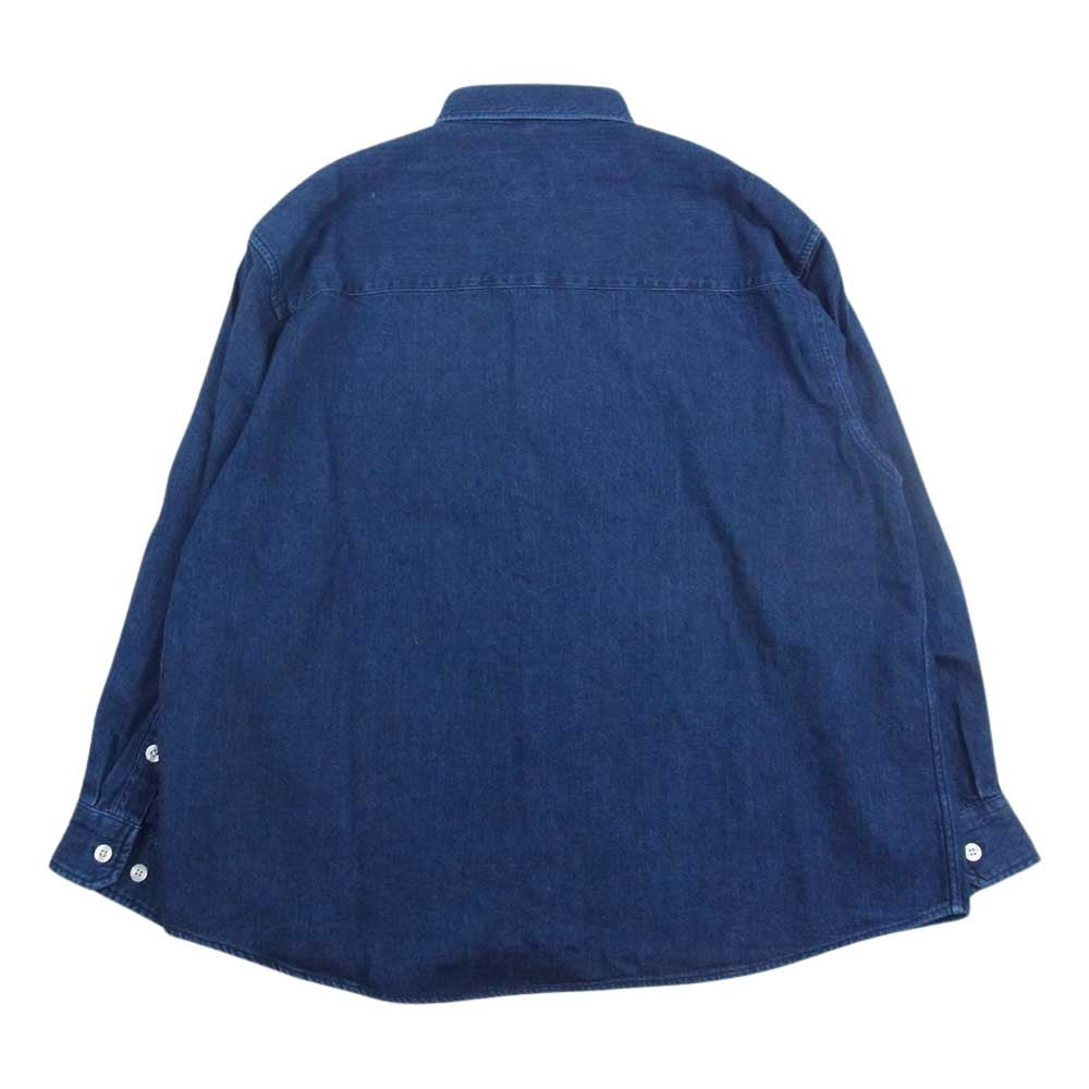 WTAPS ダブルタップス 23AW 232BRDT-SHM03 BD 04 LS COTTON DENIM 長袖 デニム シャツ インディゴブルー系 01【新古品】【未使用】【中古】