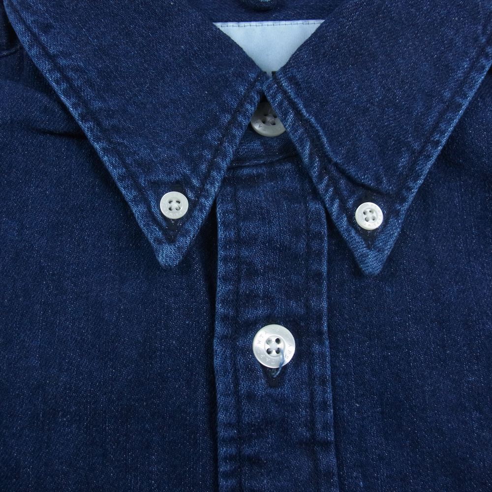 WTAPS ダブルタップス 23AW 232BRDT-SHM03 BD 04 LS COTTON DENIM 長袖 デニム シャツ インディゴブルー系 01【新古品】【未使用】【中古】
