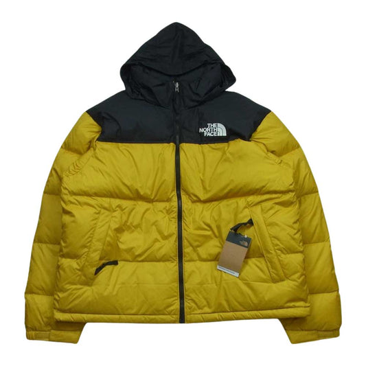 THE NORTH FACE ノースフェイス NF0A3C8D 1996 RETRO NUPTSE レトロ ダウン ジャケット バングラデシュ製 イエロー系 ブラック系 XL【新古品】【未使用】【中古】