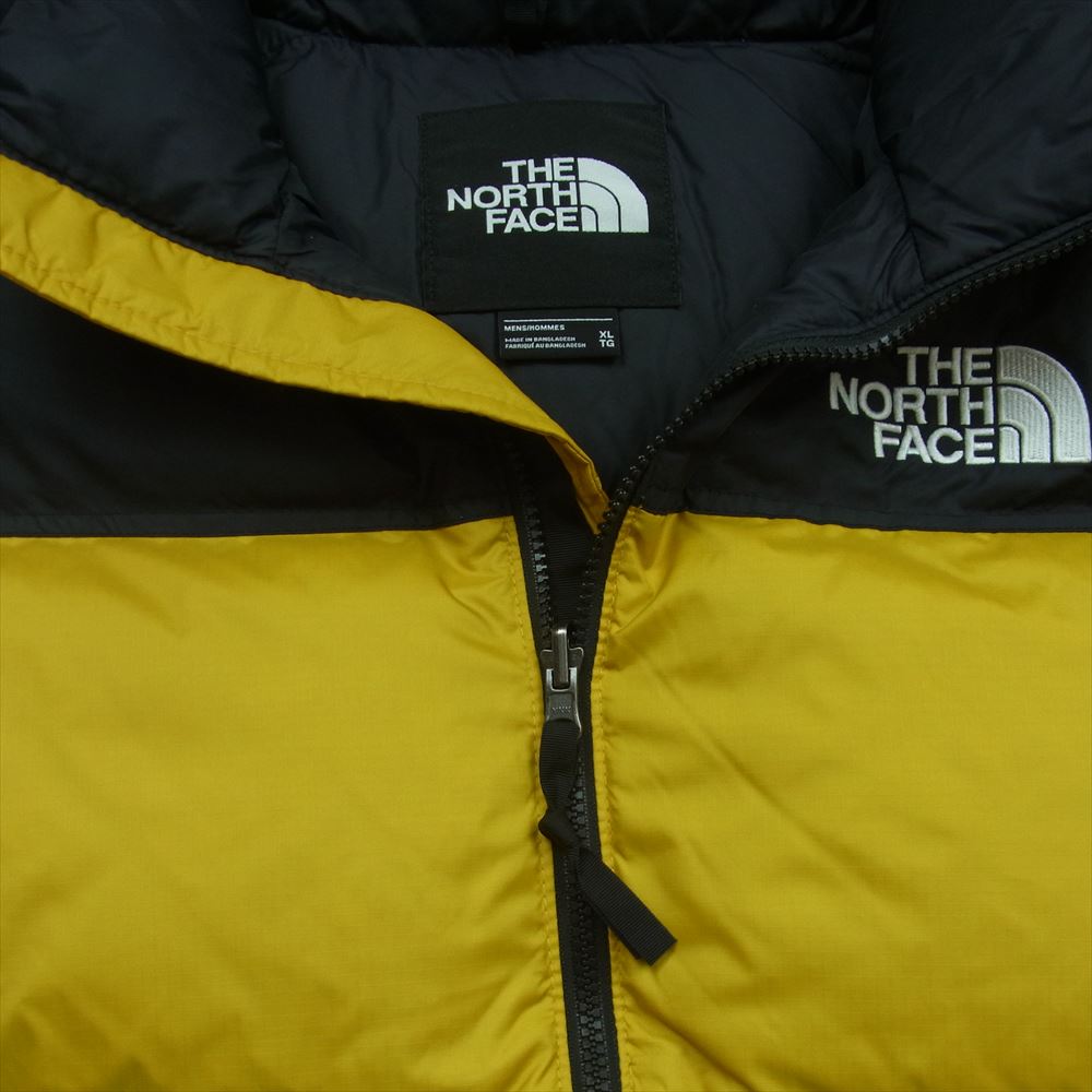 THE NORTH FACE ノースフェイス NF0A3C8D 1996 RETRO NUPTSE レトロ ダウン ジャケット バングラデシュ製 イエロー系 ブラック系 XL【新古品】【未使用】【中古】