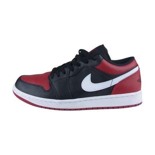 NIKE ナイキ 553558-066 Air Jordan 1 Low Bred エアジョーダン1 ロー ブレッド スニーカー ブラック系 28cm【中古】