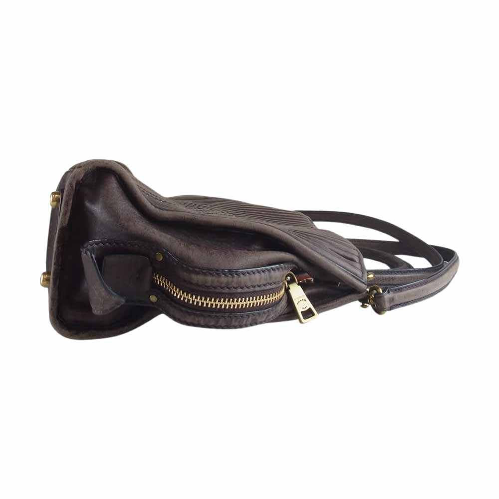 COACH コーチ 22809 ローグ ウィズ キルティング アンド リベット トートバッグ ブラウン系【中古】