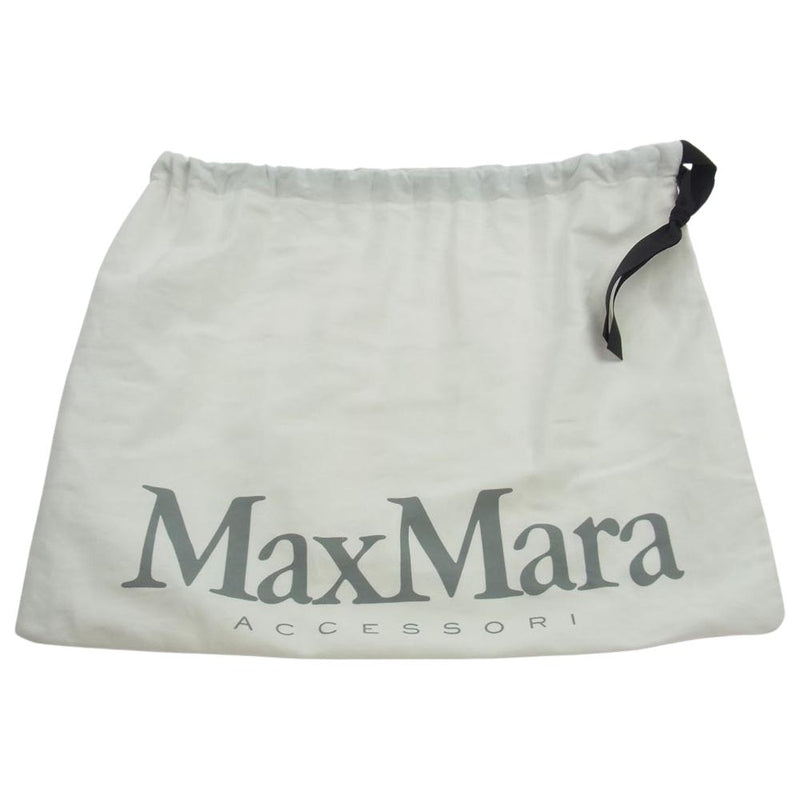 MAX MARA マックスマーラ K8063P テディベア チェーンベルト ボア ショルダー バッグ ブラック系【中古】