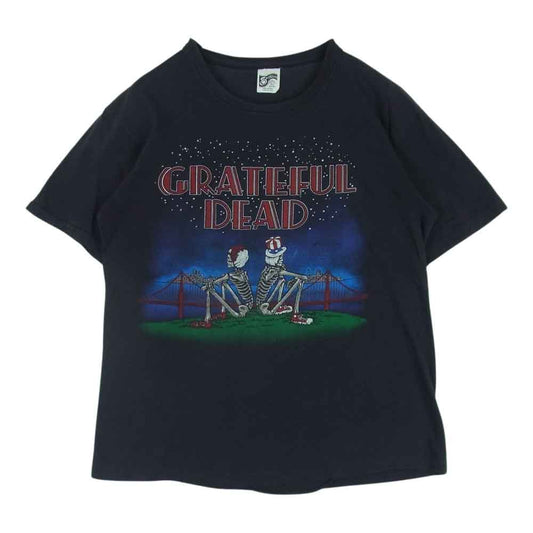 ヴィンテージ 80s GRATEFUL DEAD グレイトフルデッド バンド Tシャツ 半袖 Dead Set Reckoning マウス&ケリー ブラック系 L【中古】