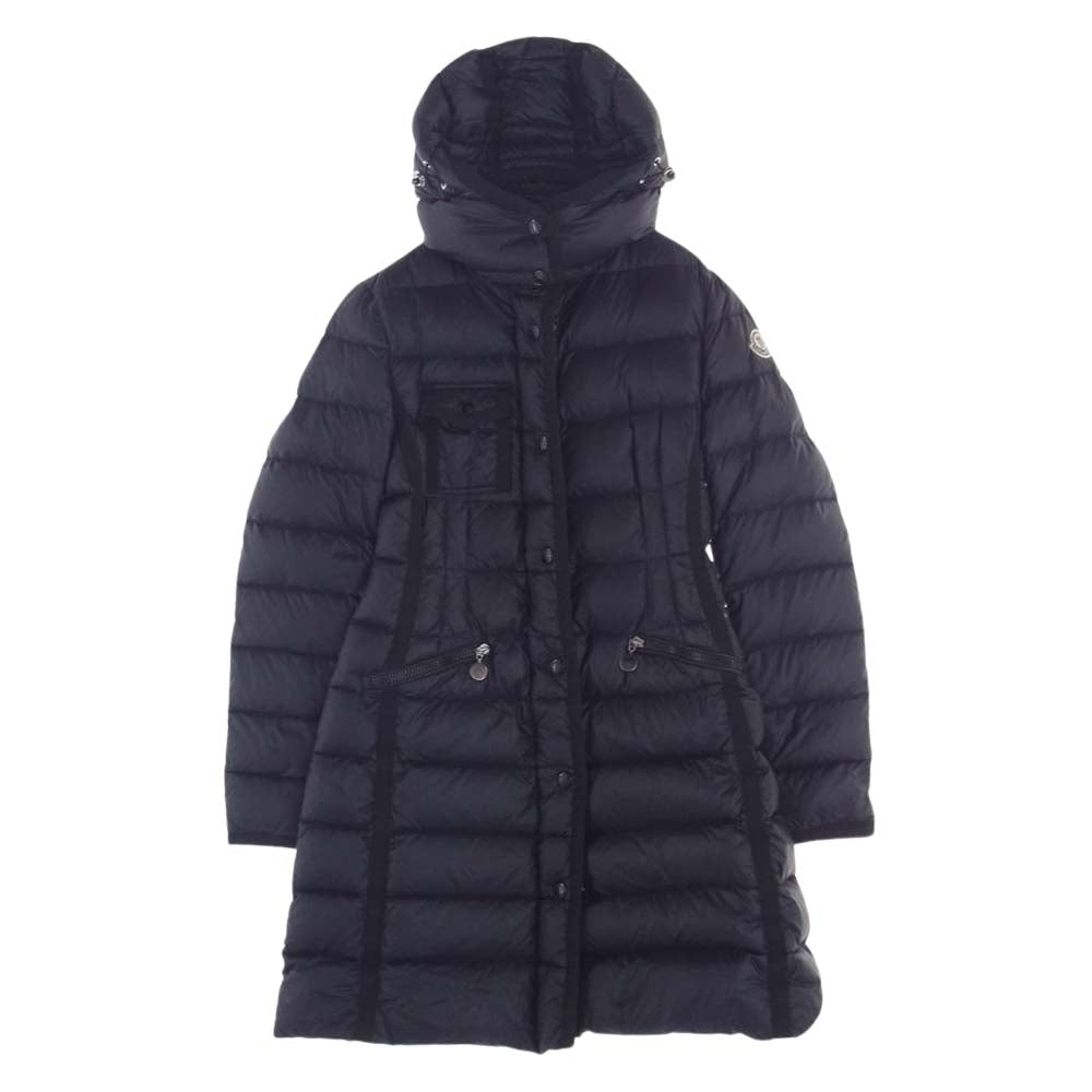 MONCLER モンクレール 国内正規品 320934933905 HERMINE GIUBBOTTO エルミンヌ ロゴワッペン ダウンコート ジャケット ブラック系  00 【中古】