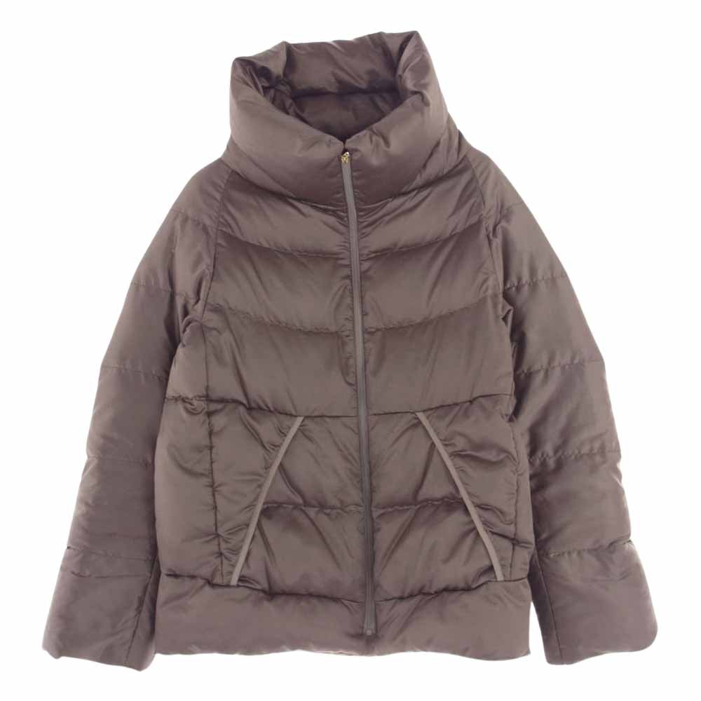 DRESSTERIOR ドレステリア 085-47052 スタンドカラー ショート ダウンジャケット ブラウン系 36【中古】