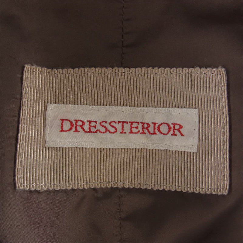 DRESSTERIOR ドレステリア 085-47052 スタンドカラー ショート ダウンジャケット ブラウン系 36【中古】