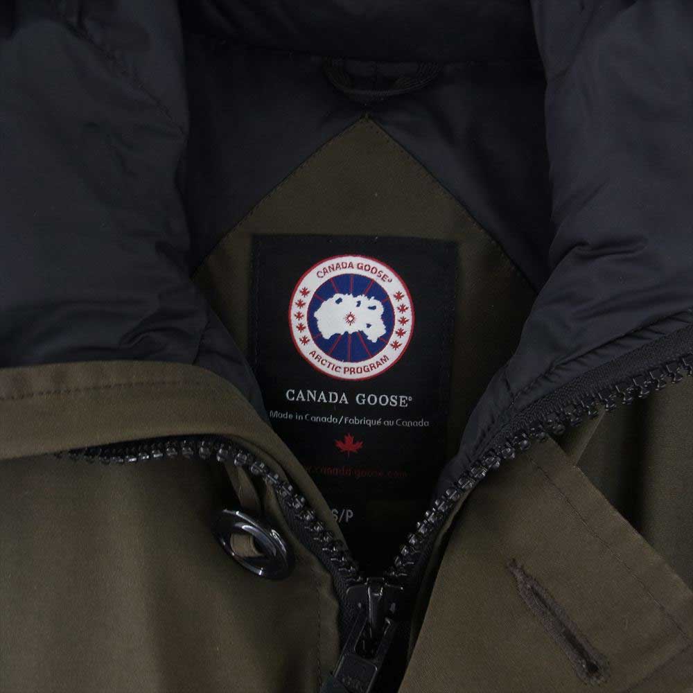 CANADA GOOSE カナダグース 3426JM R 国内正規品 グリフィンインターナショナル HATEAU PARKA シャトーパーカ ファー付き ダウンジャケット カーキ系 S【中古】