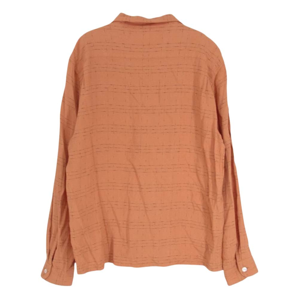RADIALL ラディアル RAD-15SS-SH013 オープンカラー レーヨン 長袖シャツ オレンジ系 M【中古】