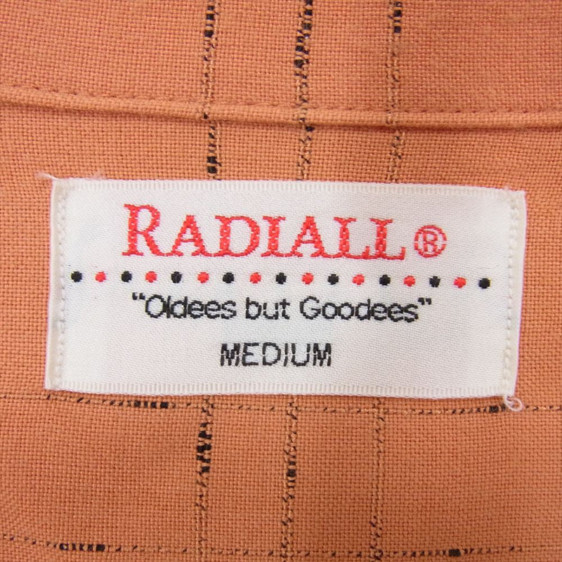 RADIALL ラディアル RAD-15SS-SH013 オープンカラー レーヨン 長袖シャツ オレンジ系 M【中古】