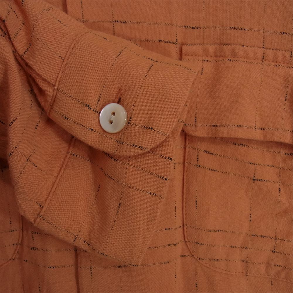 RADIALL ラディアル RAD-15SS-SH013 オープンカラー レーヨン 長袖シャツ オレンジ系 M【中古】