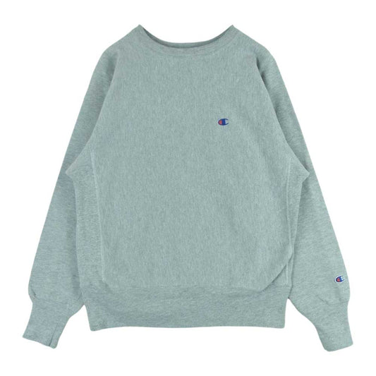 Champion チャンピオン ヴィンテージ 90s 刺繍タグ メキシコ製 REVERSE WEAVE ワンポイントロゴ リバースウィーブ クルーネック スウェット トレーナー グレー系 M【中古】