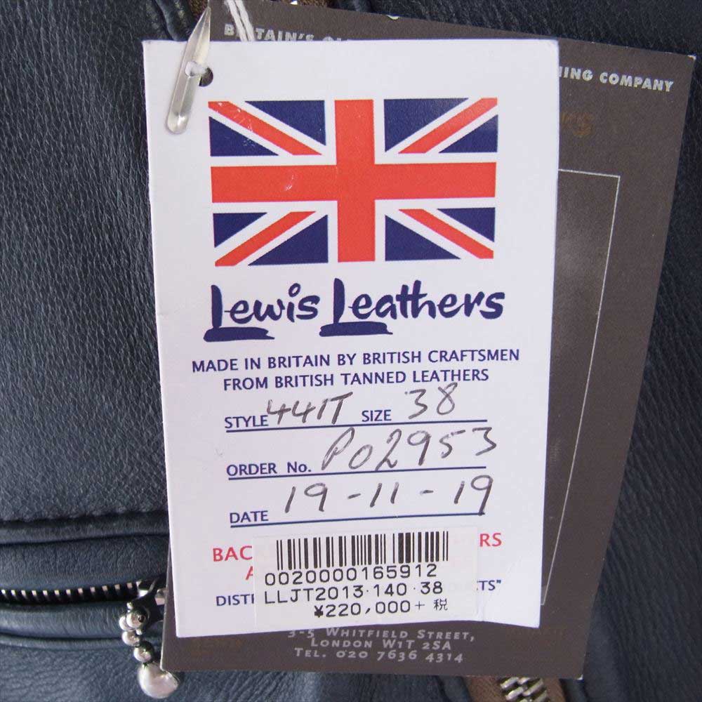 Lewis Leathers ルイスレザー × The REAL McCOY'S リアルマッコイズ Cyclone サイクロン ディアスキン ダブル レザー ライダース ジャケット グレー系 38【中古】