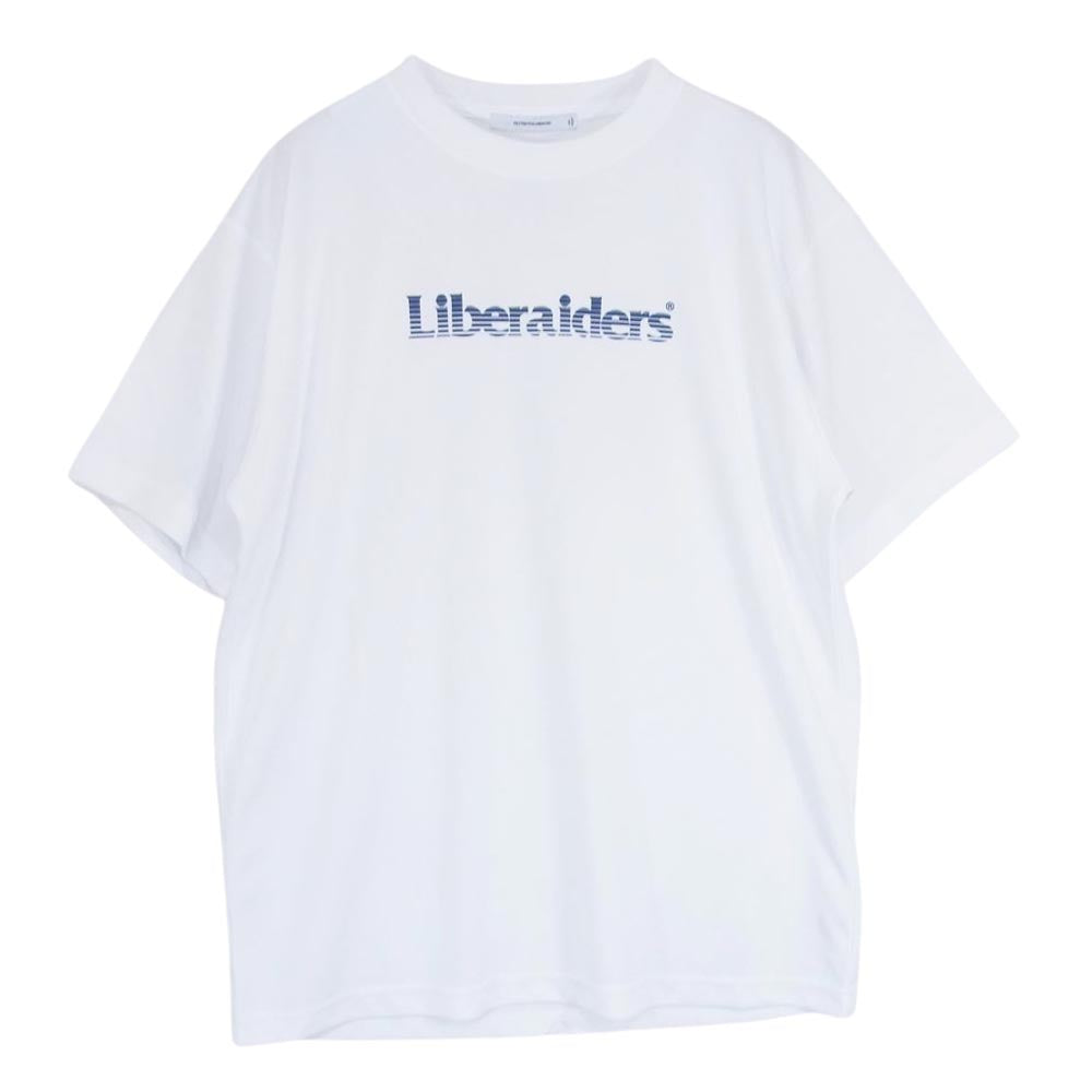 リベライダース ロゴ プリント 半袖 Tシャツ ホワイト系 M【中古】