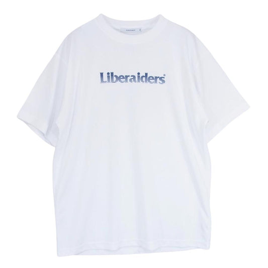 リベライダース ロゴ プリント 半袖 Tシャツ ホワイト系 M【中古】
