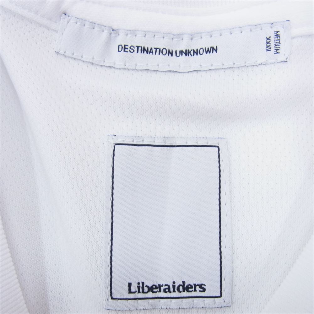 リベライダース ロゴ プリント 半袖 Tシャツ ホワイト系 M【中古】