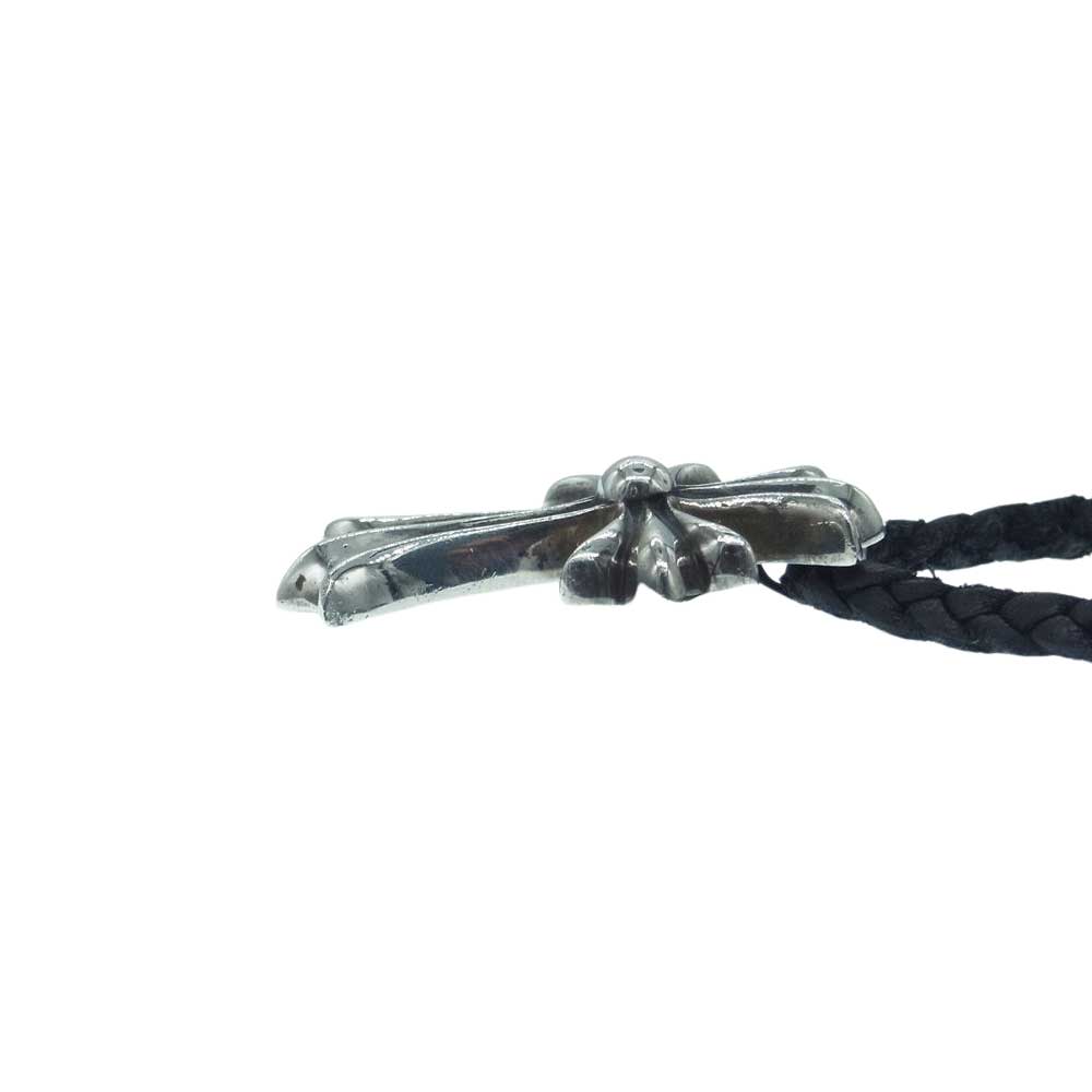 CHROME HEARTS クロムハーツ（原本無） CH CRS SML BC スモールCHクロス ボロチップ レザーブレード ネックレス シルバー系 ブラック系【中古】