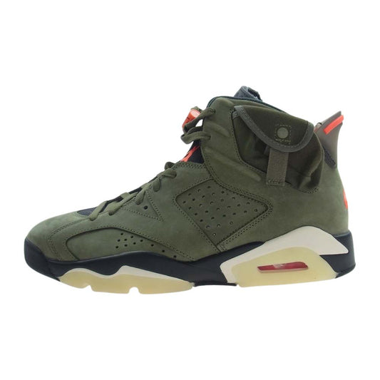 NIKE ナイキ CN1084-200 × Travis Scott トラヴィススコット Air Jordan 6 Retro Medium Olive AJ6 エアジョーダン レトロ ミディアム オリーブ スニーカー マルチカラー系 29cm【新古品】【未使用】【中古】
