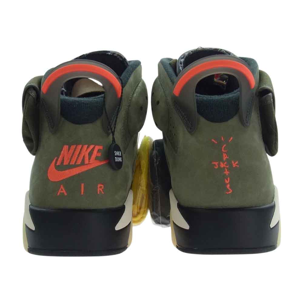 NIKE ナイキ CN1084-200 × Travis Scott トラヴィススコット Air Jordan 6 Retro Medium Olive AJ6 エアジョーダン レトロ ミディアム オリーブ スニーカー マルチカラー系 29cm【新古品】【未使用】【中古】