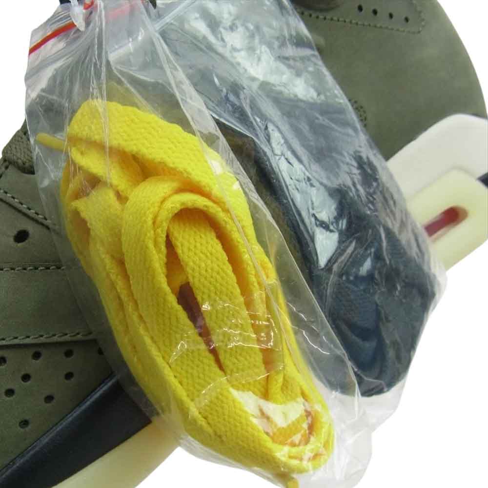 NIKE ナイキ CN1084-200 × Travis Scott トラヴィススコット Air Jordan 6 Retro Medium Olive AJ6 エアジョーダン レトロ ミディアム オリーブ スニーカー マルチカラー系 29cm【新古品】【未使用】【中古】