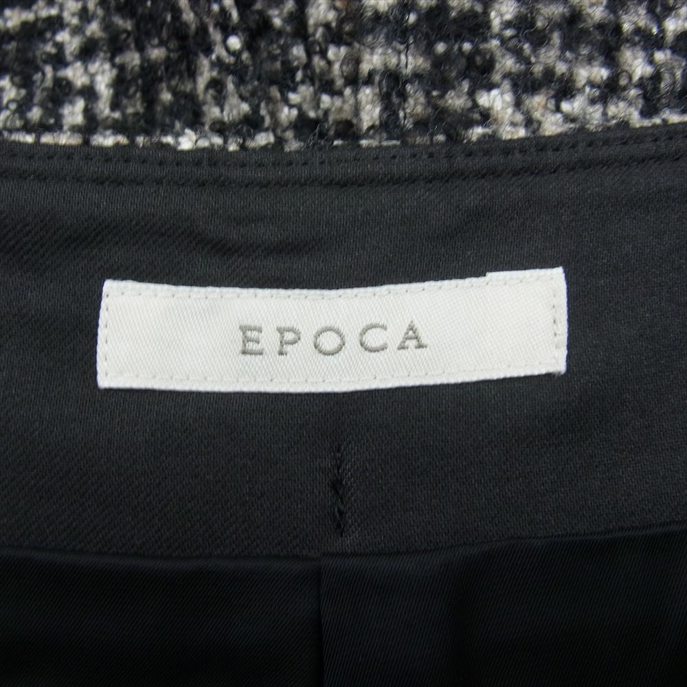 EPOCA エポカ M5R35-290-56 Loop Tweed Tuck Culotte ループ ツイード タック キュロット ウール混 ブラック系 40【中古】