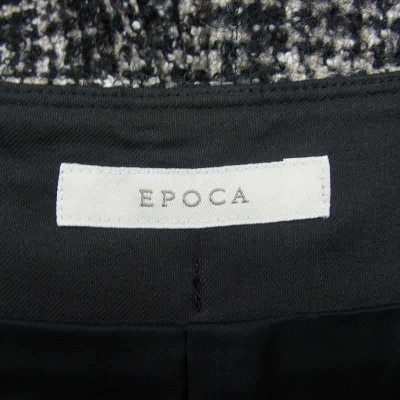 EPOCA エポカ M5R35-290-56 Loop Tweed Tuck Culotte ループ ツイード タック キュロット ウール混  ブラック系 40【中古】