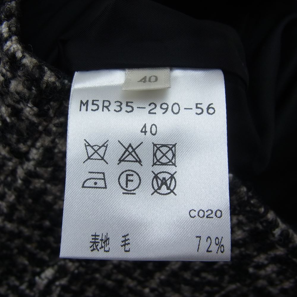 EPOCA エポカ M5R35-290-56 Loop Tweed Tuck Culotte ループ ツイード タック キュロット ウール混 ブラック系 40【中古】
