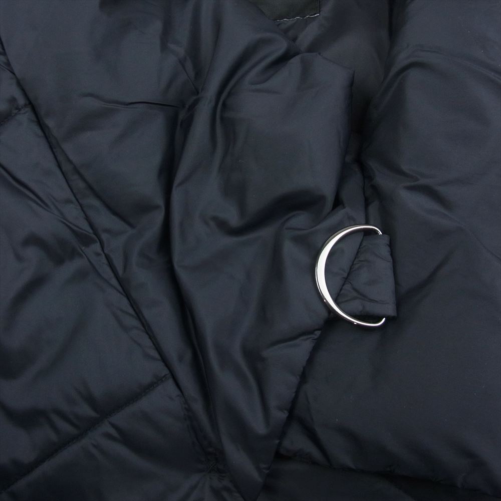 Emporio Armani エンポリオ・アルマーニ 6Z2L68 2NXBZ Asymmetrical insulated jacket 中綿 コート ブラック系 40【中古】