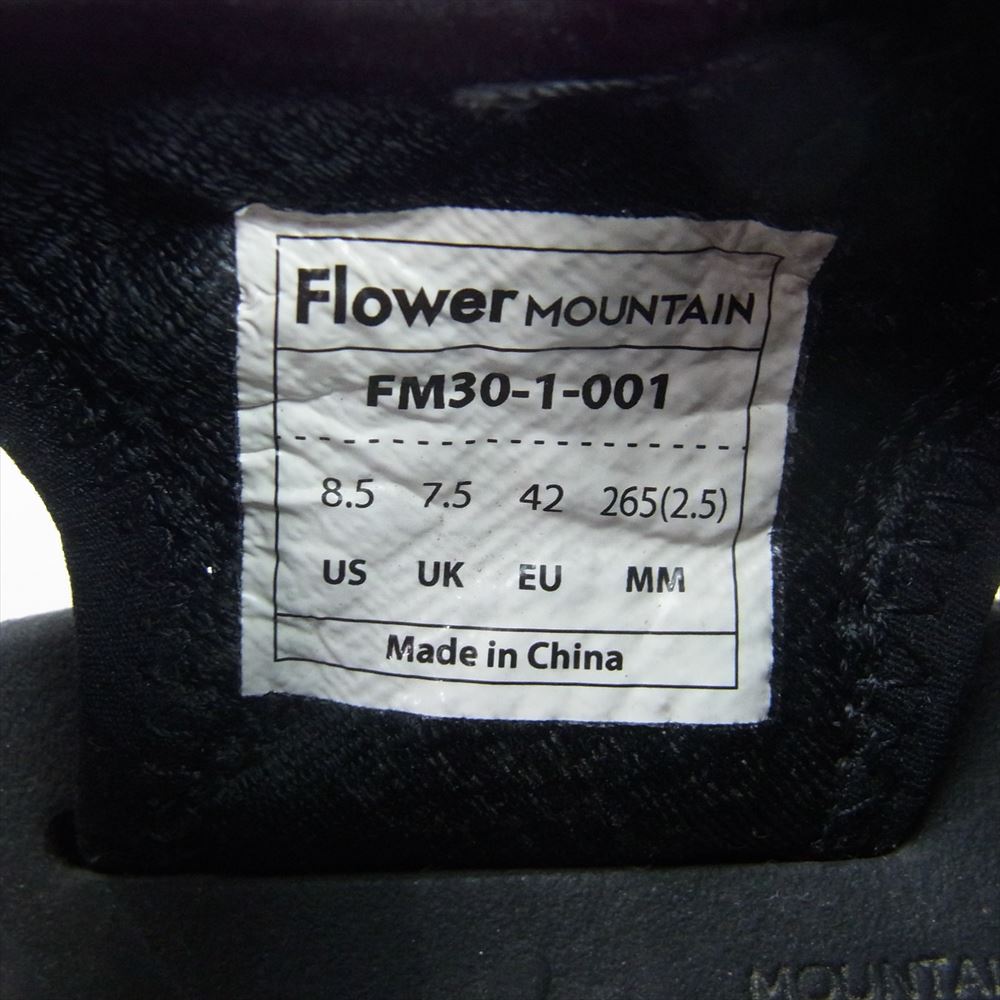schott ショット FM30-1-001 × FLOWER MOUNTAIN ワンスター スタッズ スポサン スポーツサンダル ブラック系 26.5cm【中古】