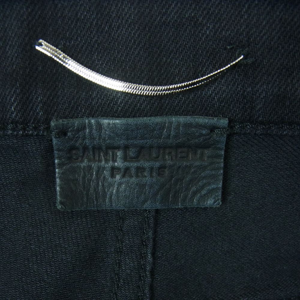 SAINT LAURENT サンローラン 472822 Y869L 国内正規品 スキニー ブラック デニム パンツ ブラック系 26【中古】