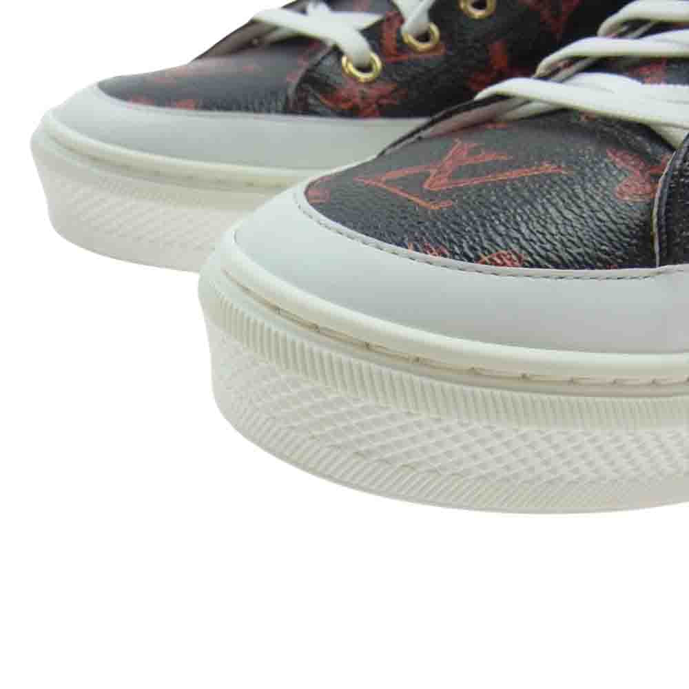 LOUIS VUITTON ルイ・ヴィトン ステラーライン モノグラム キャット ハイカット レザー スニーカー マルチカラー系 36【極上美品】【中古】