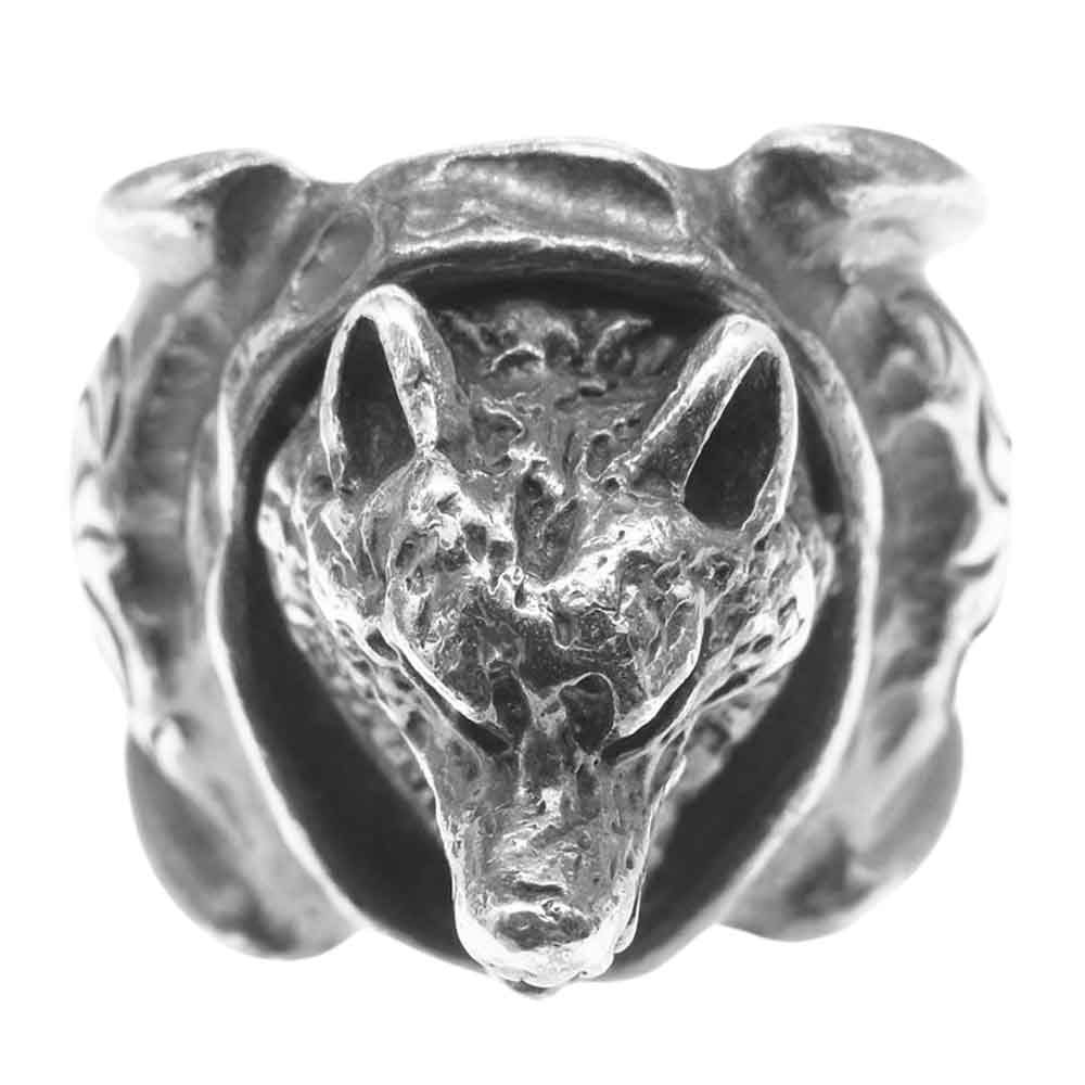 GODSIZE ゴッドサイズ WOLF RING ウルフ リング シルバー系 21.5号【中古】
