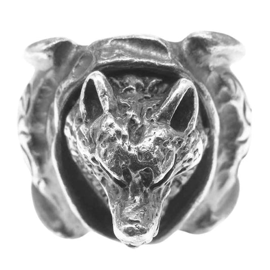 GODSIZE ゴッドサイズ WOLF RING ウルフ リング シルバー系 21.5号【中古】