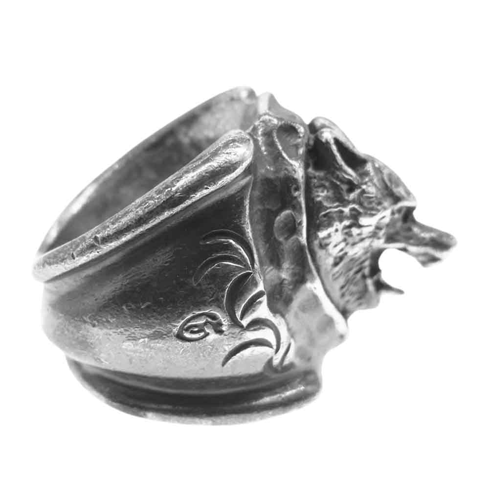 GODSIZE ゴッドサイズ WOLF RING ウルフ リング シルバー系 21.5号【中古】