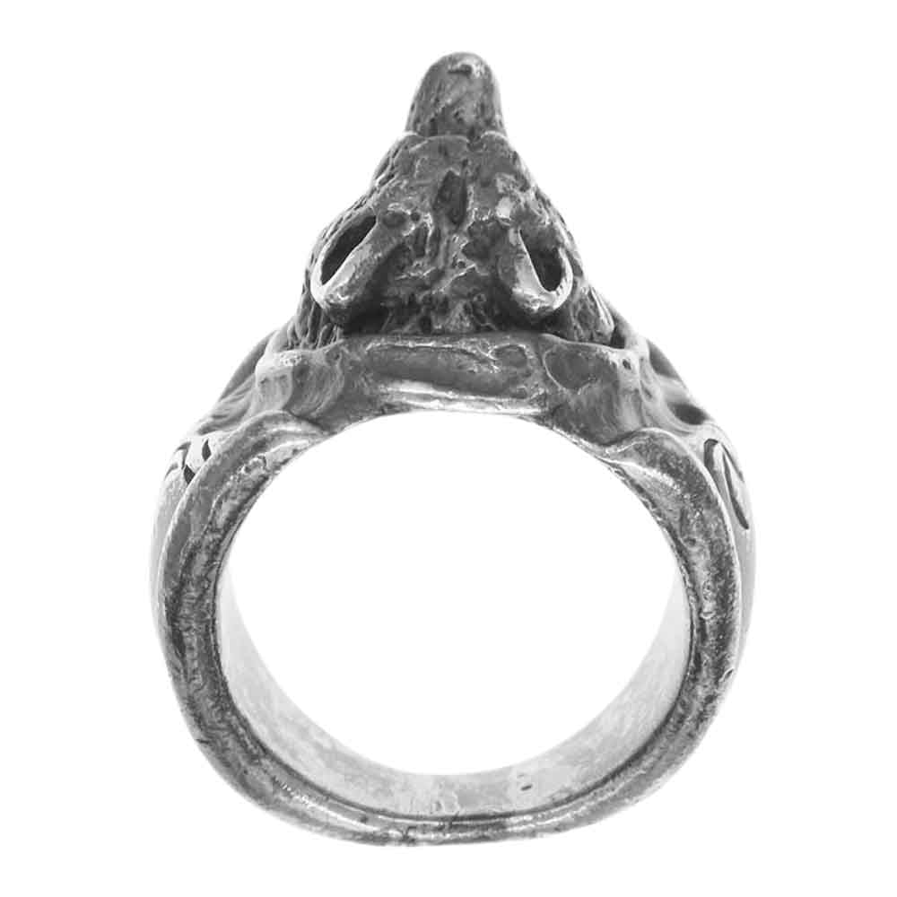 GODSIZE ゴッドサイズ WOLF RING ウルフ リング シルバー系 21.5号【中古】