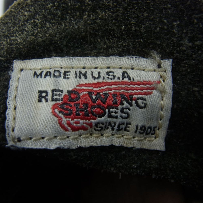 RED WING レッドウィング 8179 刺繍羽タグ MOC TOE モックトゥ ブーツ ブラック系【中古】