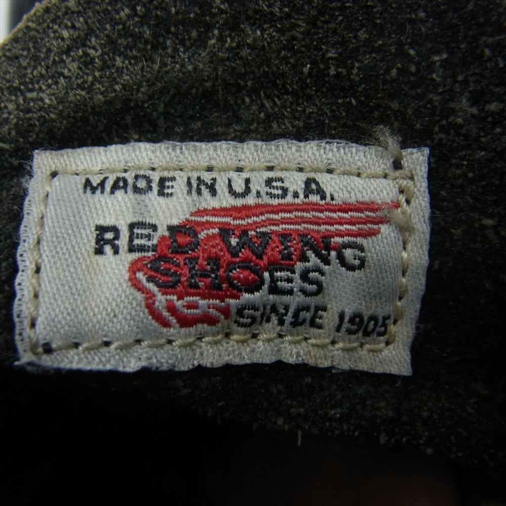RED WING レッドウィング 8179 刺繍羽タグ MOC TOE モックトゥ ブーツ ブラック系 US7【中古】