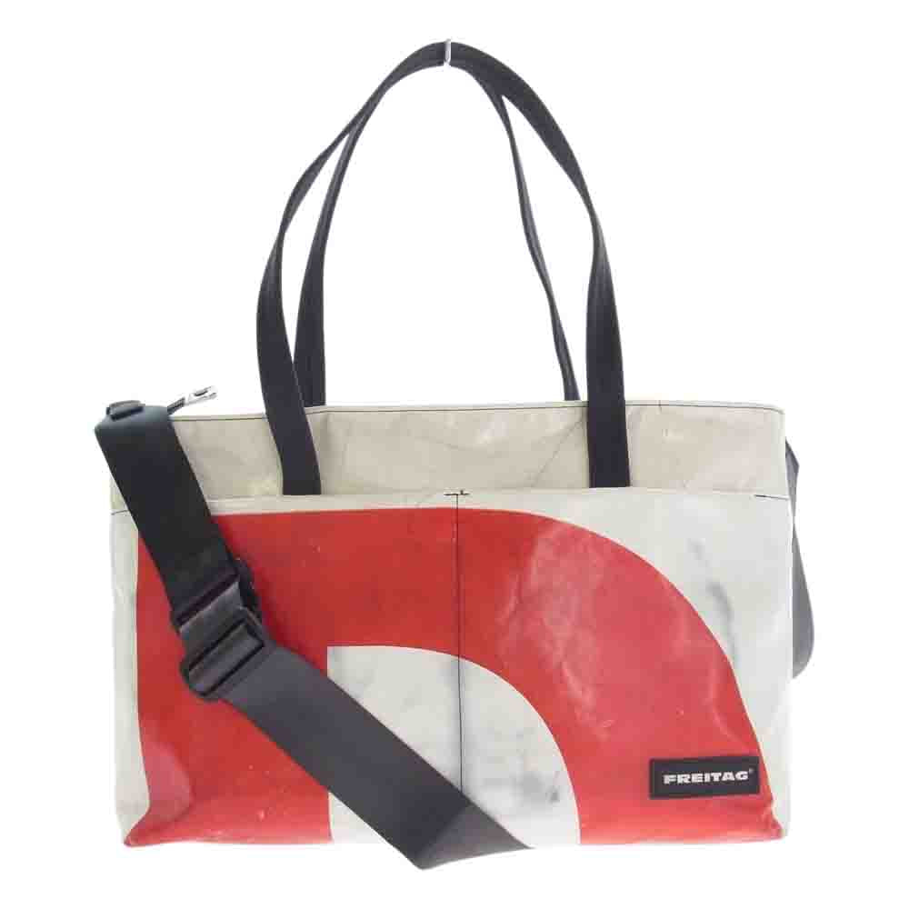 FREITAG フライターグ F560  STERLING 2way ショルダーバッグ トートバッグ ホワイト系 レッド系【中古】