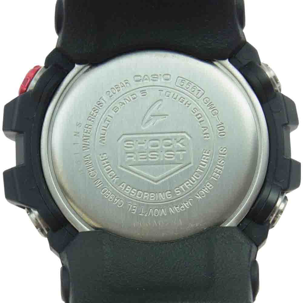 G-SHOCK ジーショック GWG-100-1A8JF MASTER OF G MUDMASTER マッドマスター 電波ソーラー 腕時計 リスト ウォッチ ブラック系【中古】