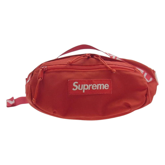Supreme シュプリーム 18SS waistbag ボックスロゴ ウェスト バッグ レッド レッド系【中古】