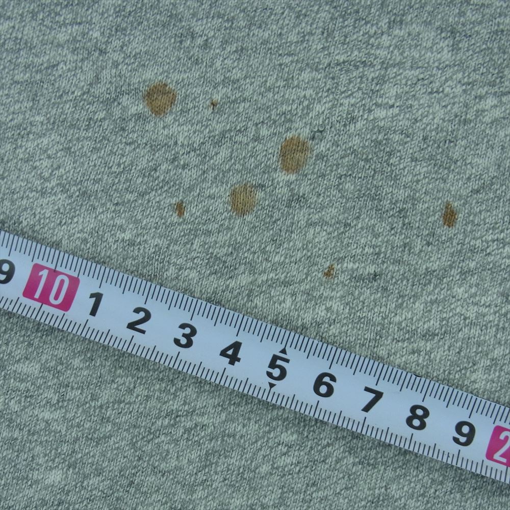 Champion チャンピオン 70s 80s バータグ中期 OBERLIN 半袖 Tシャツ コットン レーヨン アメリカ製 グレー系 L【中古】