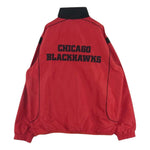 ジースリー NHL Chicago Blackhawks シカゴ ブラックホークス ハーフジップ ジャケット レッド系 L【中古】