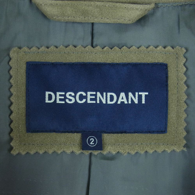 DESCENDANT ディセンダント 212BRDS-JKM04 PIGPEN TRACKER JACKET フェイク スエード トラッカー ジャケット グレー系 2【中古】