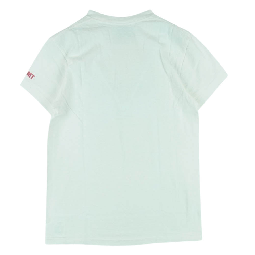 TMT ティーエムティー フラワー ロゴ プリント 半袖 Tシャツ 日本製 ホワイト系 S【新古品】【未使用】【中古】
